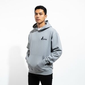 Black Horse Gray Hoodie for Men